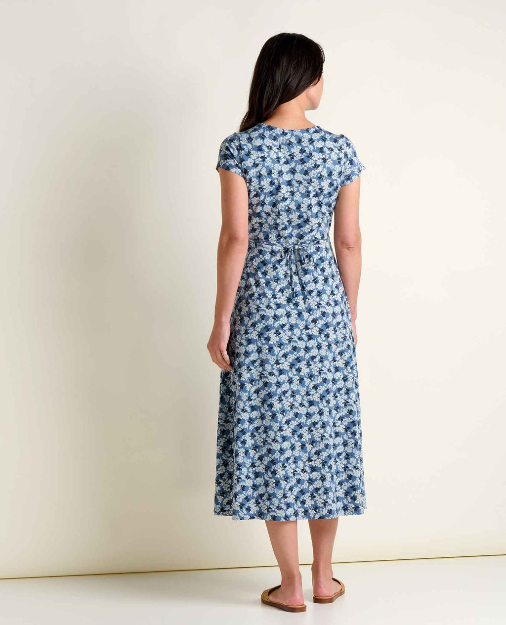 Midi Dress - Pacific Blue Print