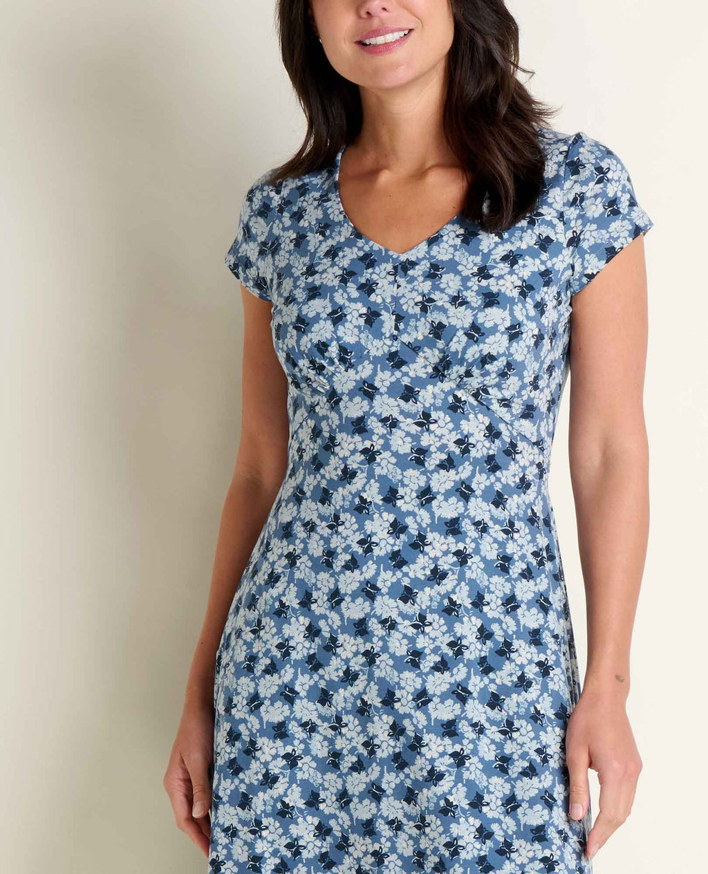 Midi Dress - Pacific Blue Print