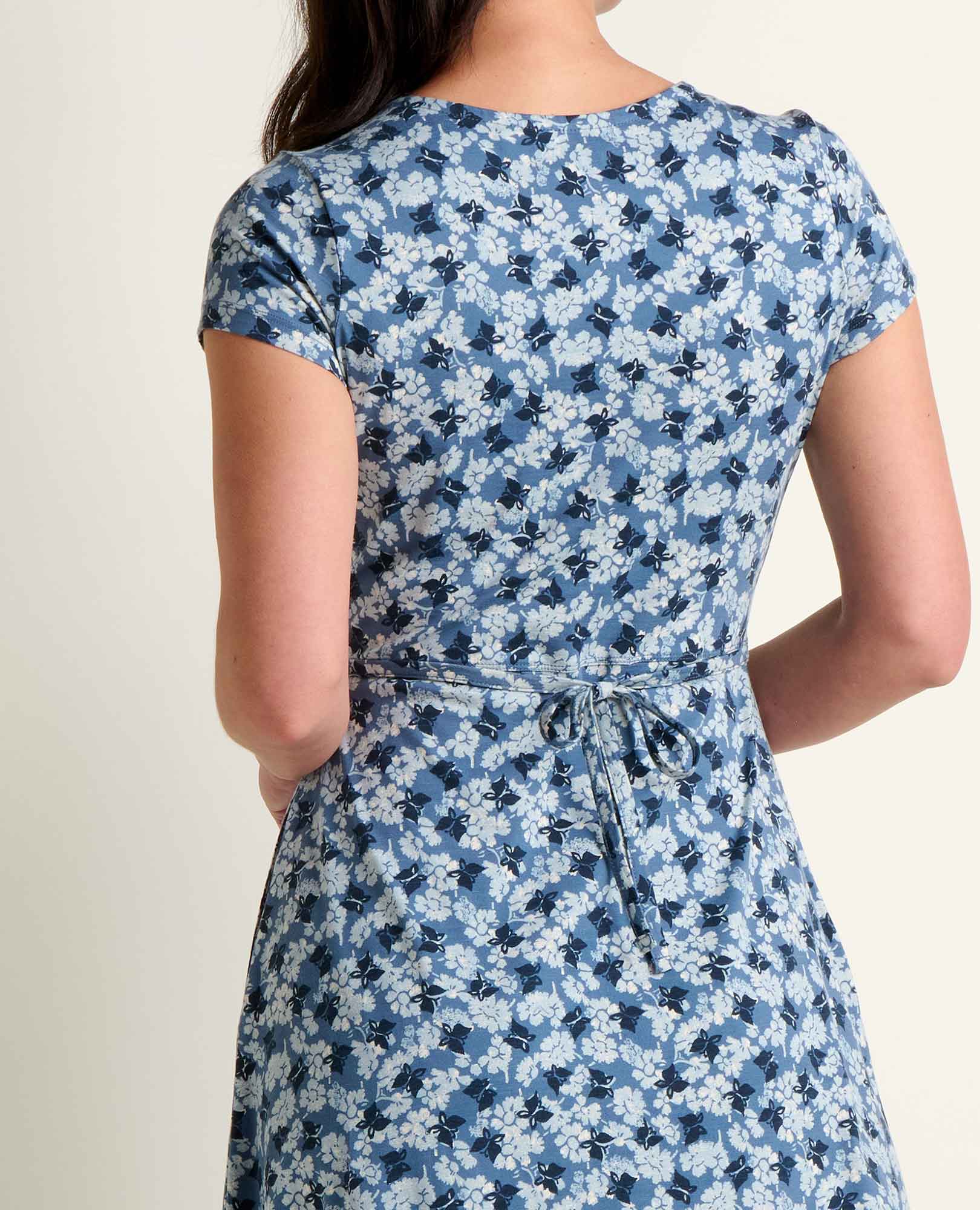 Midi Dress - Pacific Blue Print