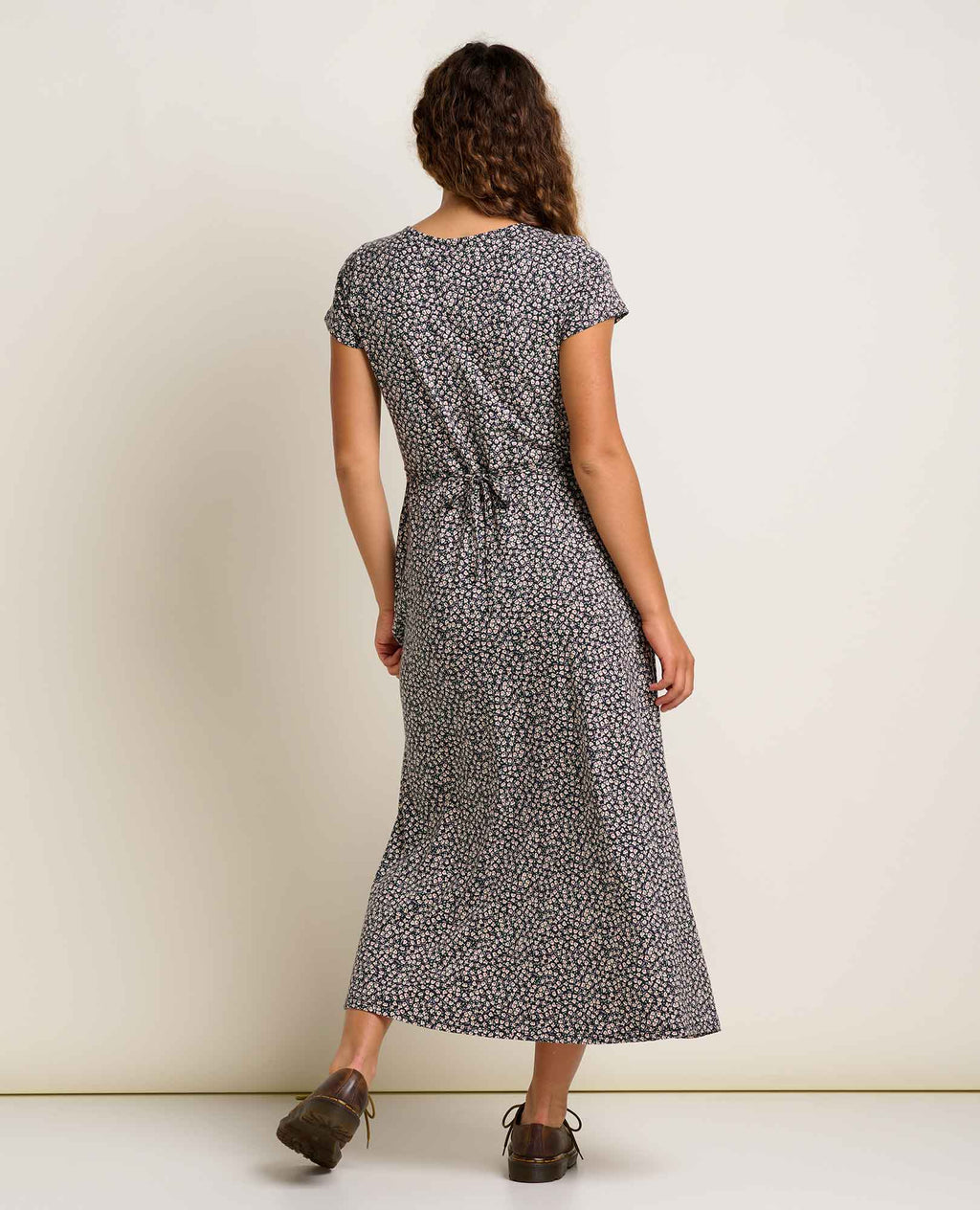 Midi Dress - Salt Ditsy Print