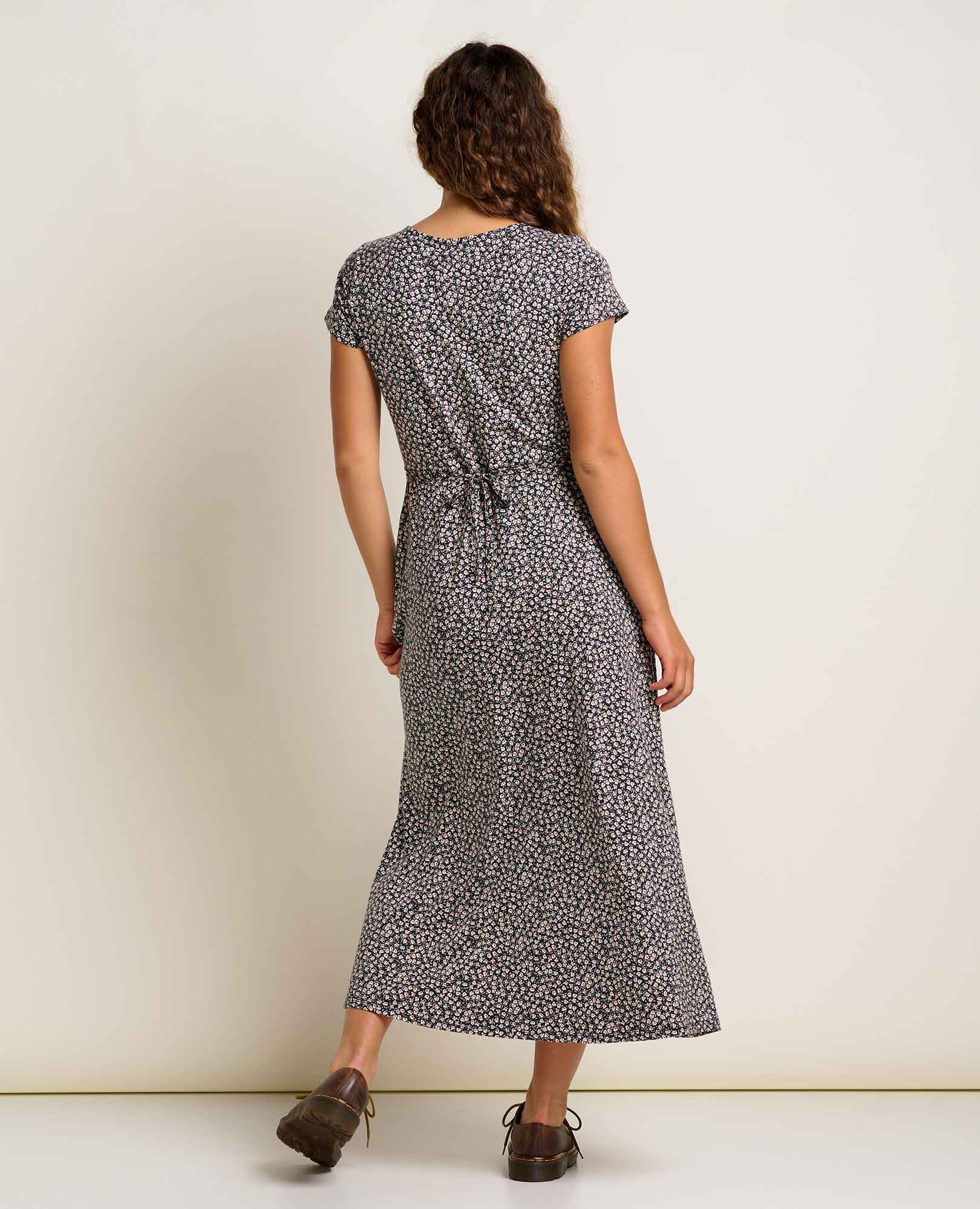 Midi Dress - Salt Ditsy Print