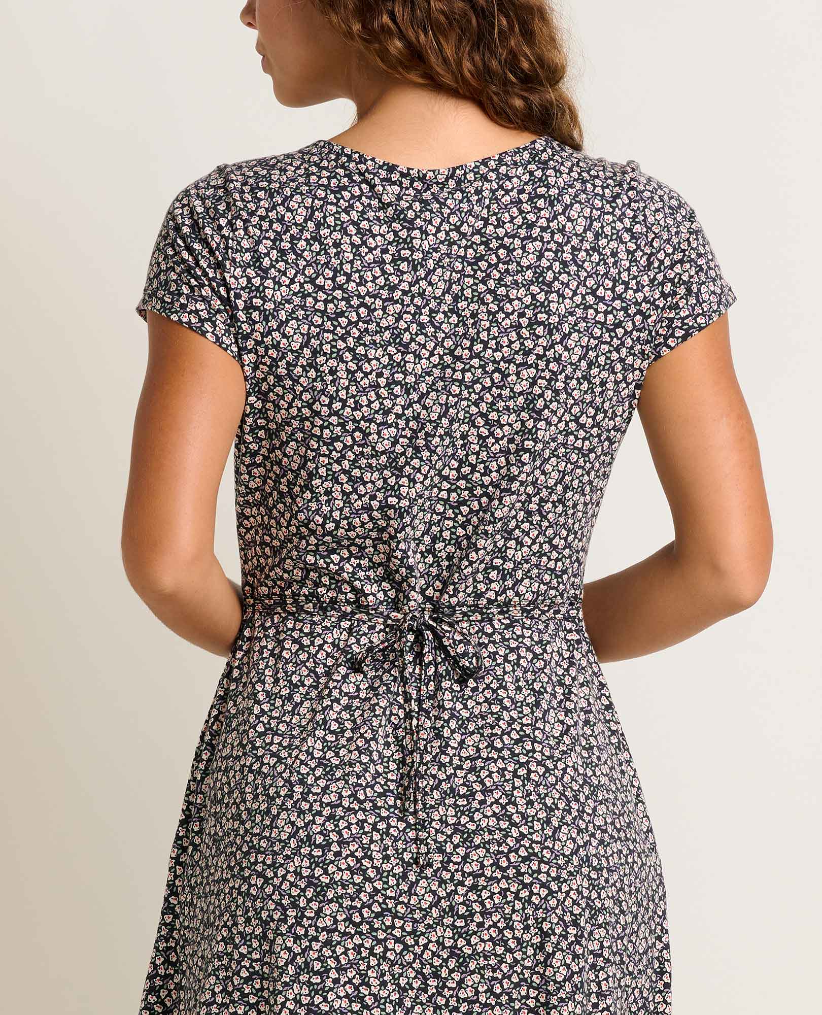 Midi Dress - Salt Ditsy Print