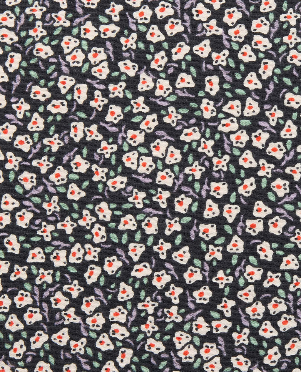 Midi Dress - Salt Ditsy Print