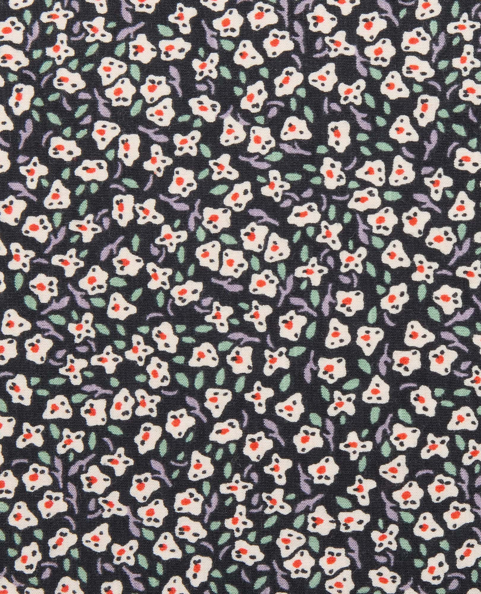 Midi Dress - Salt Ditsy Print
