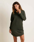 Henley Dress - Olive