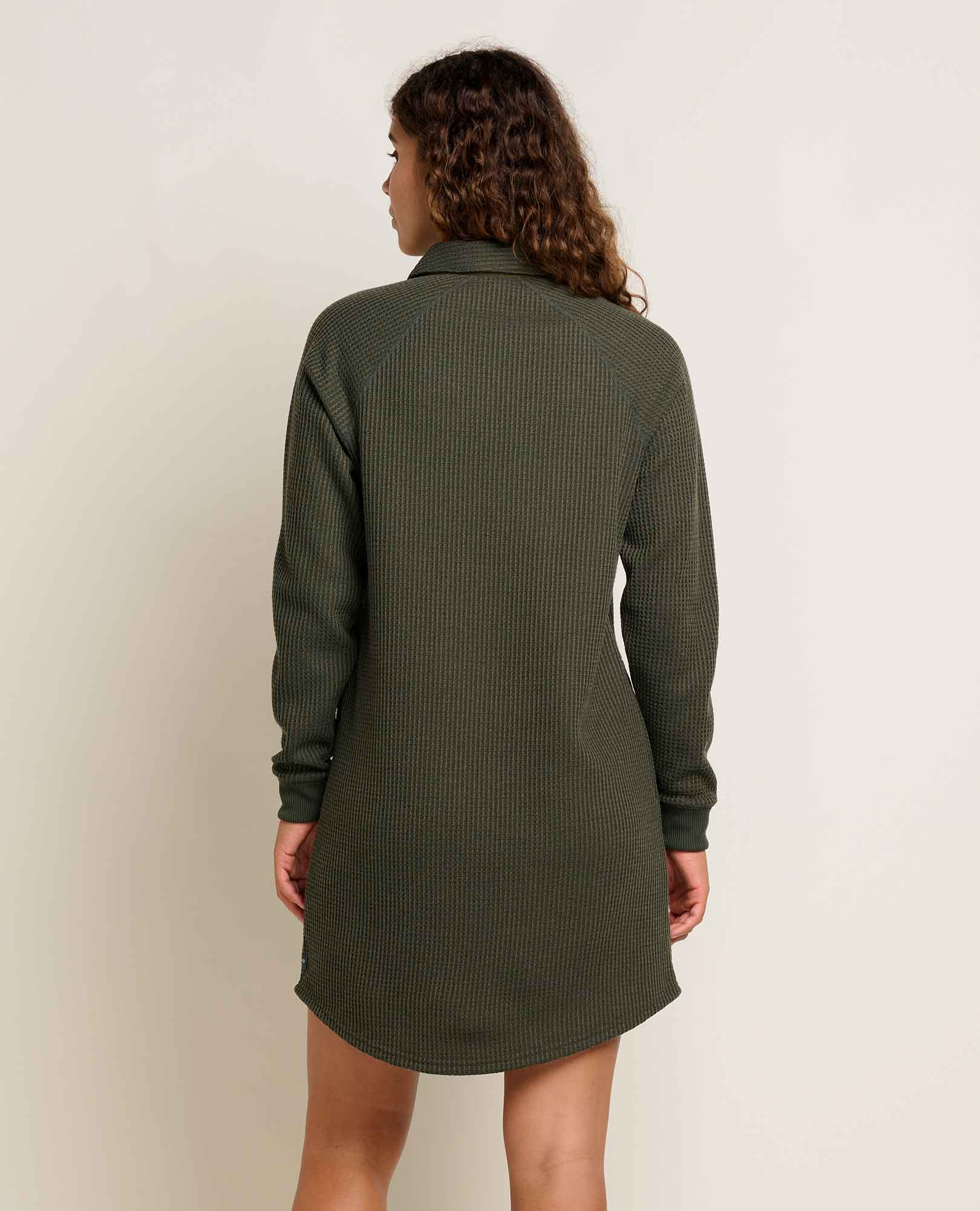Henley Dress - Olive