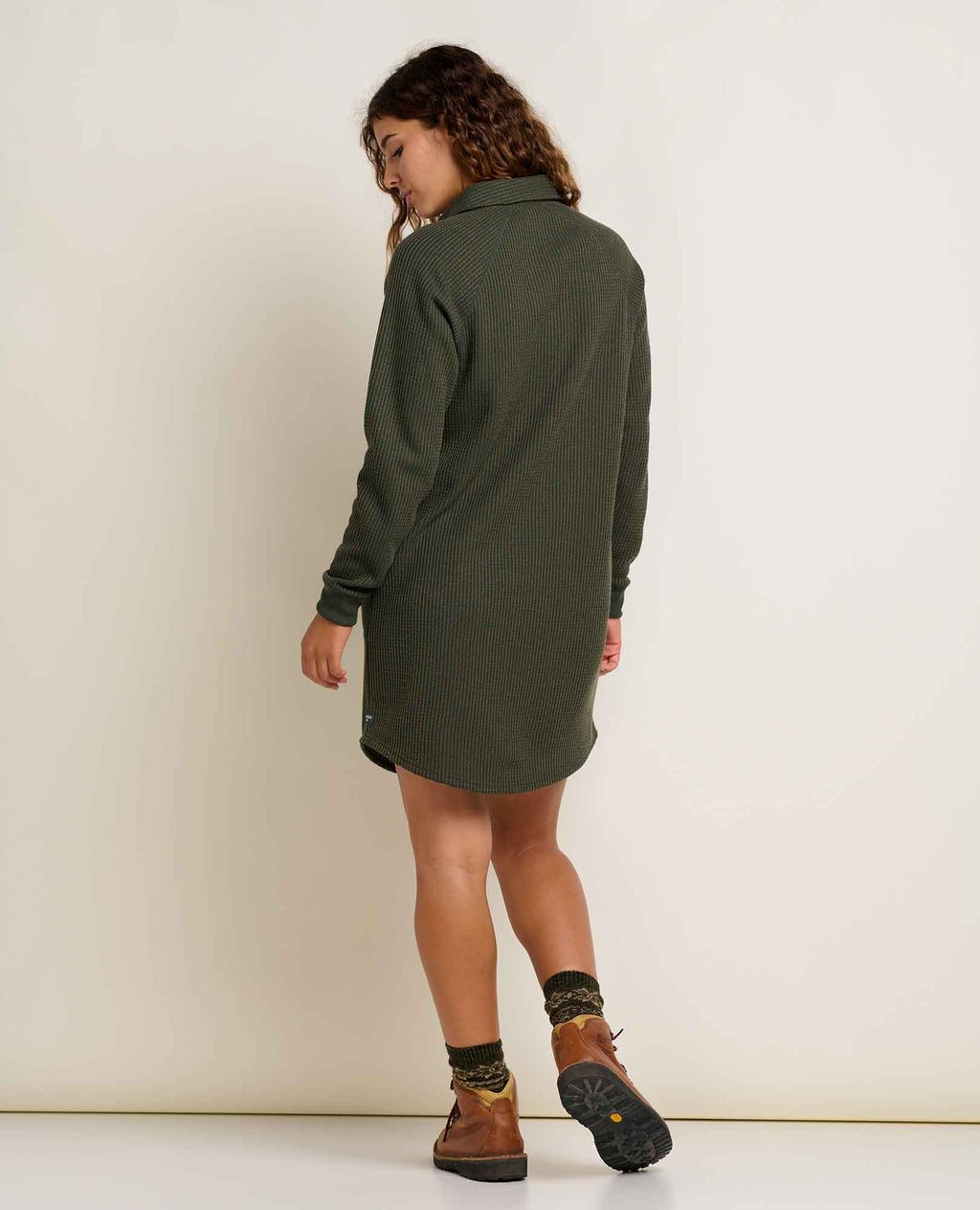 Henley Dress - Olive