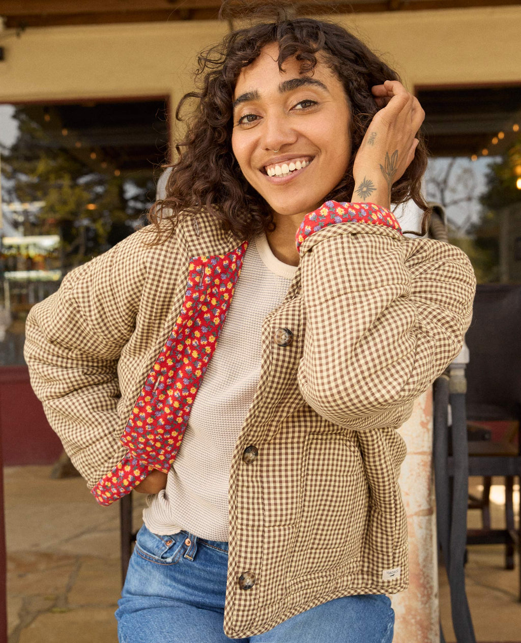Quilted Jacket - Partridge Gingham