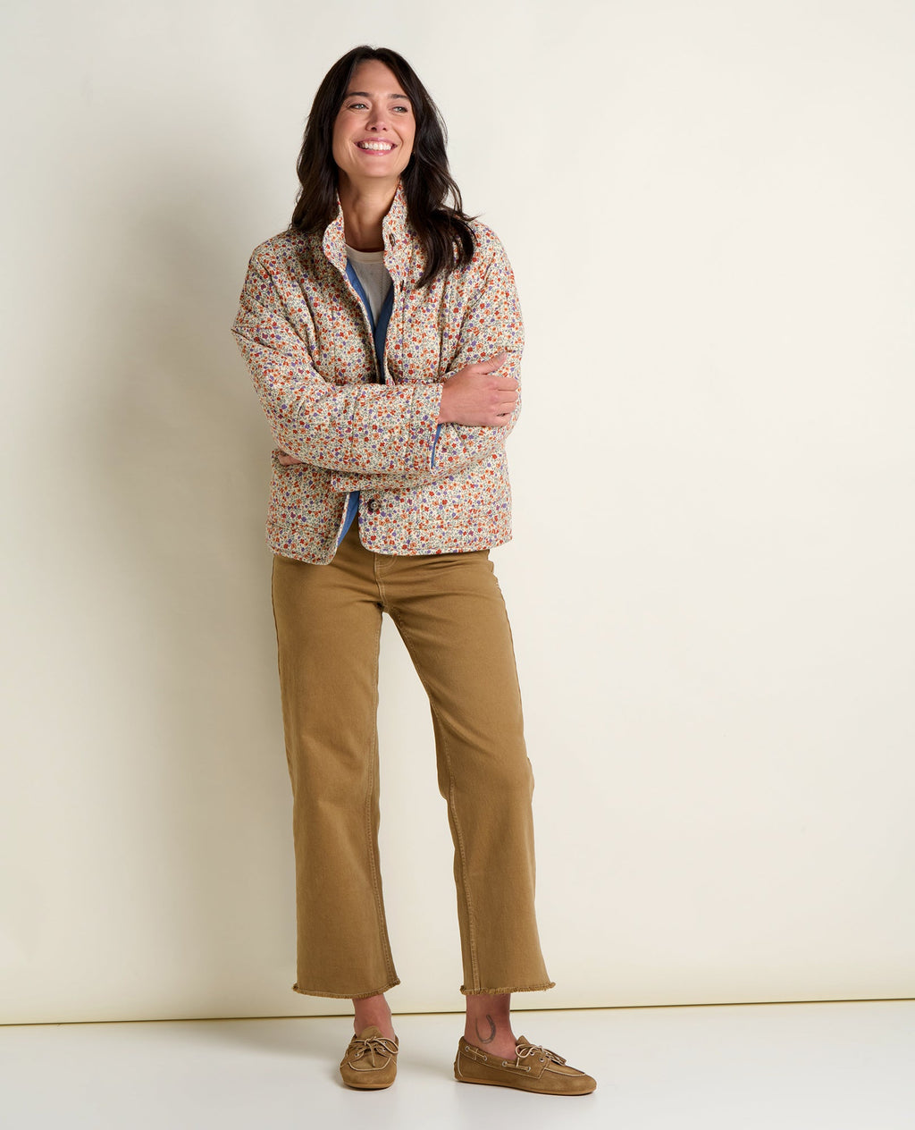 Quilted Jacket - Salt Print