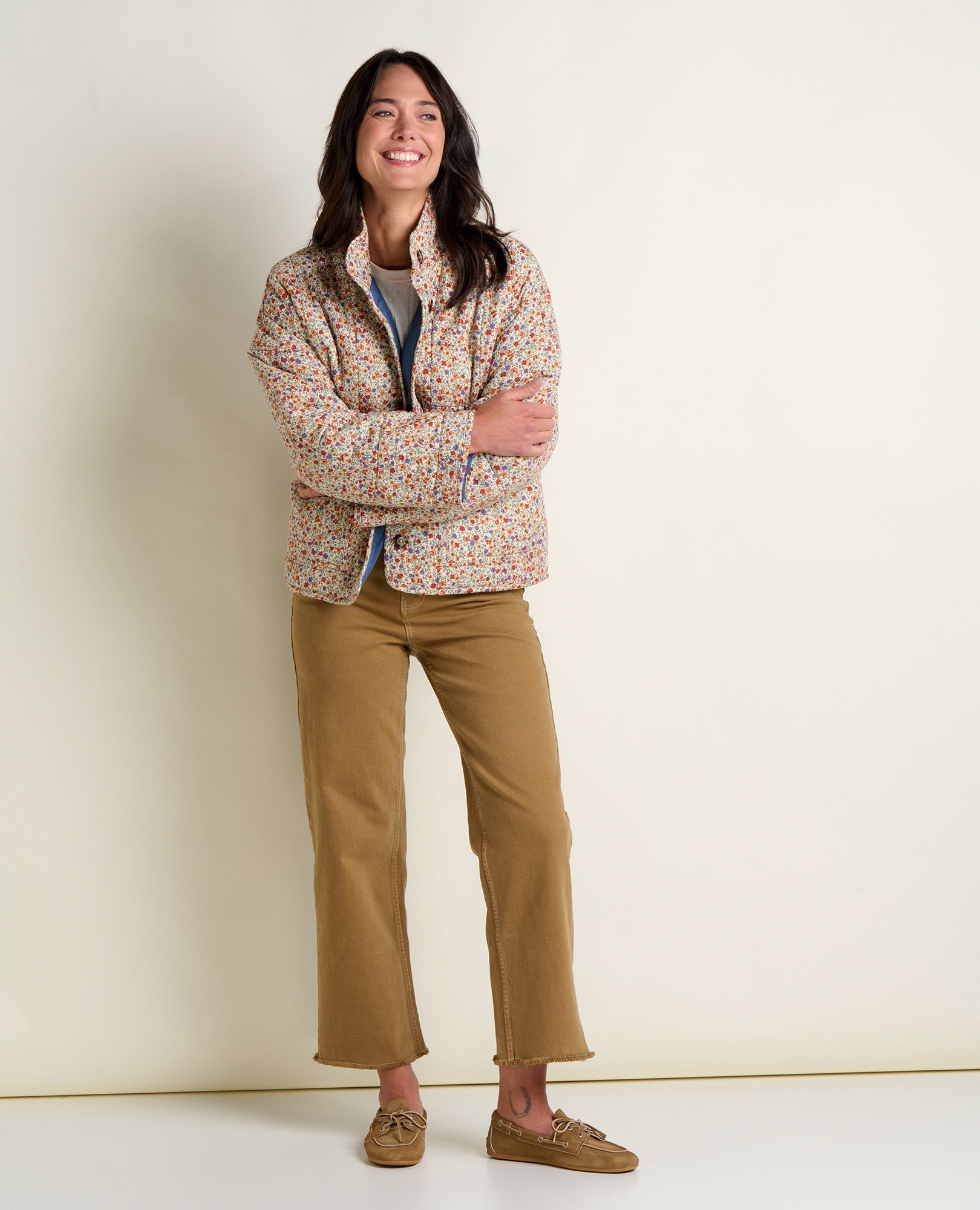 Quilted Jacket - Salt Print
