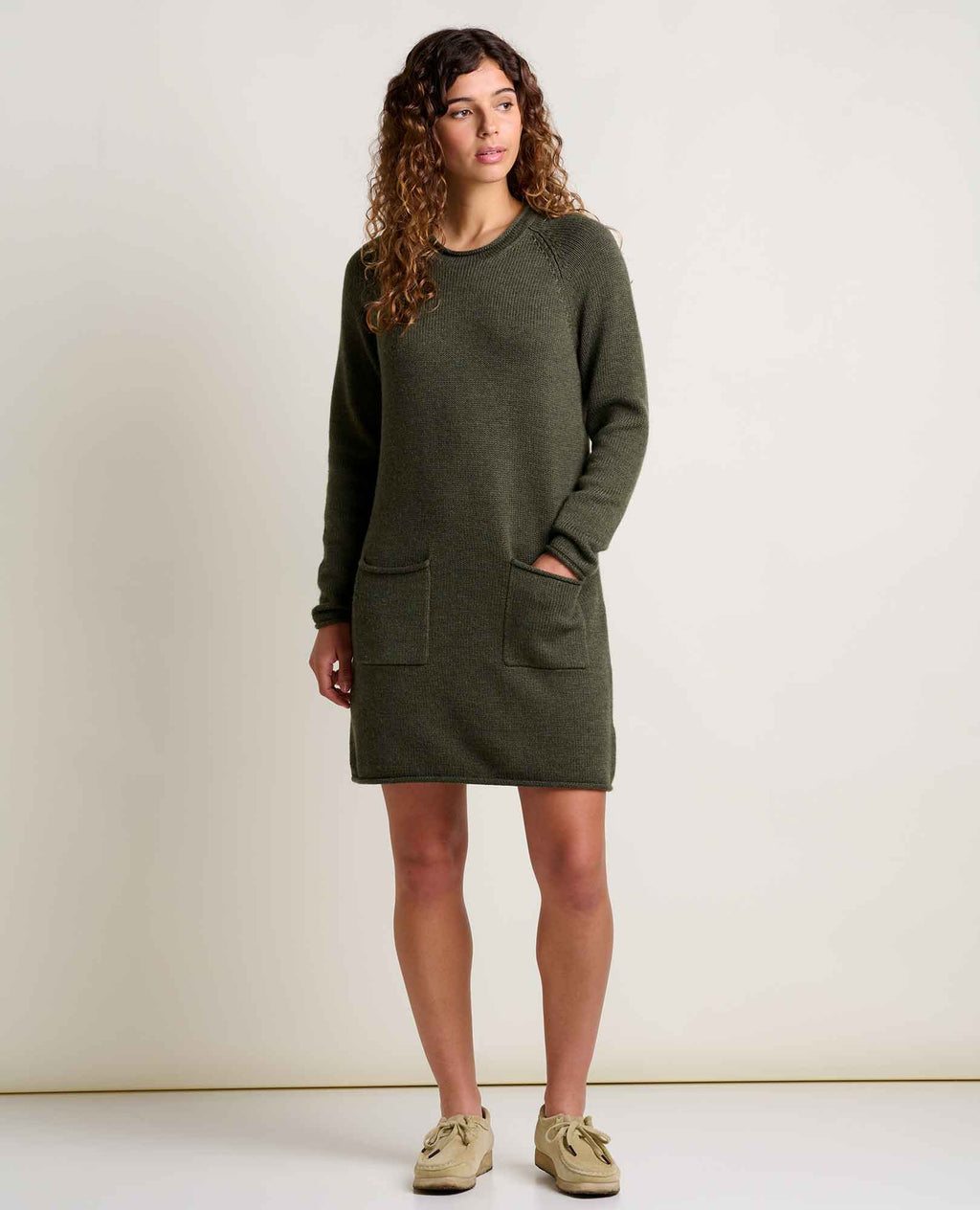 Sweater Dress - Olive