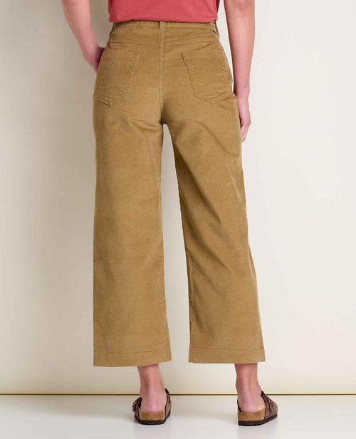 Corduroy Wide Leg Pant - Honey Brown