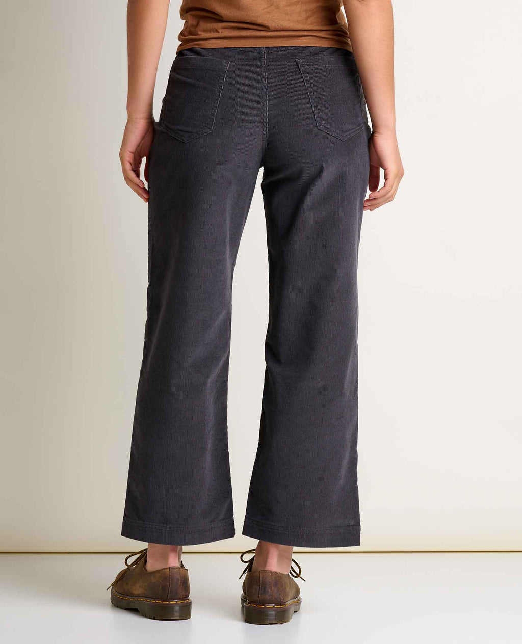 Corduroy Wide Leg Pant - Soot