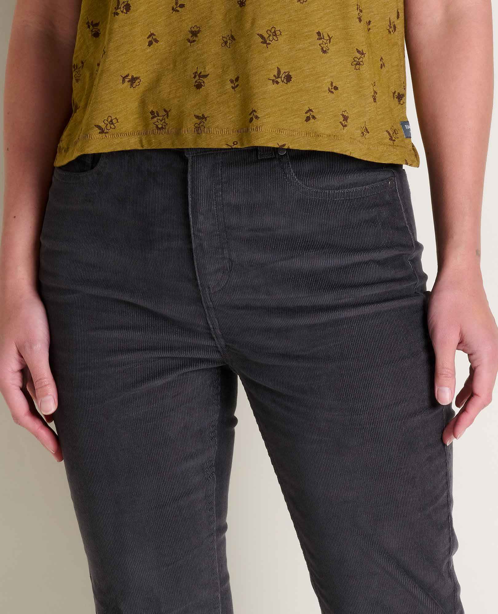Corduroy Slim Pant - Soot