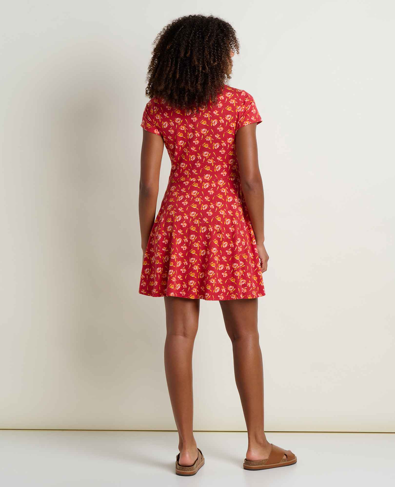 Fit and Flare Dress - Crabapple Print