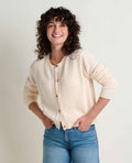 Pointelle Cardigan - Salt