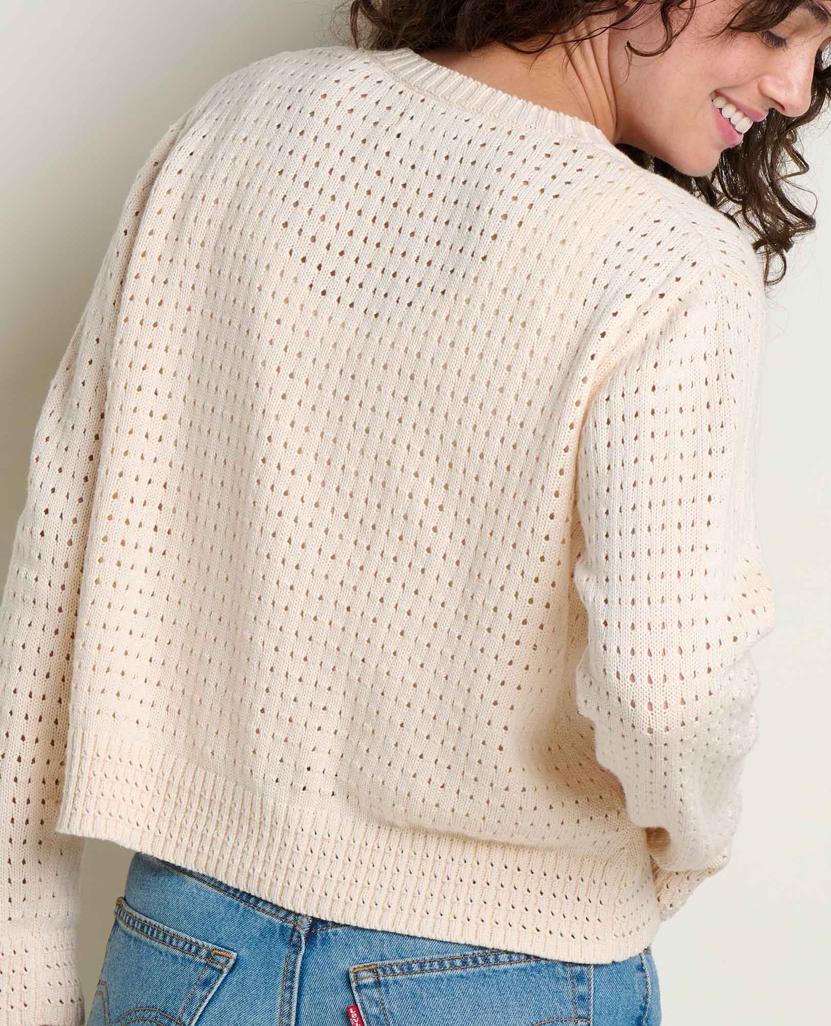 Pointelle Cardigan - Salt