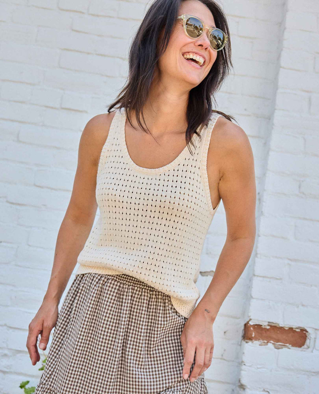 Hollow out halter top