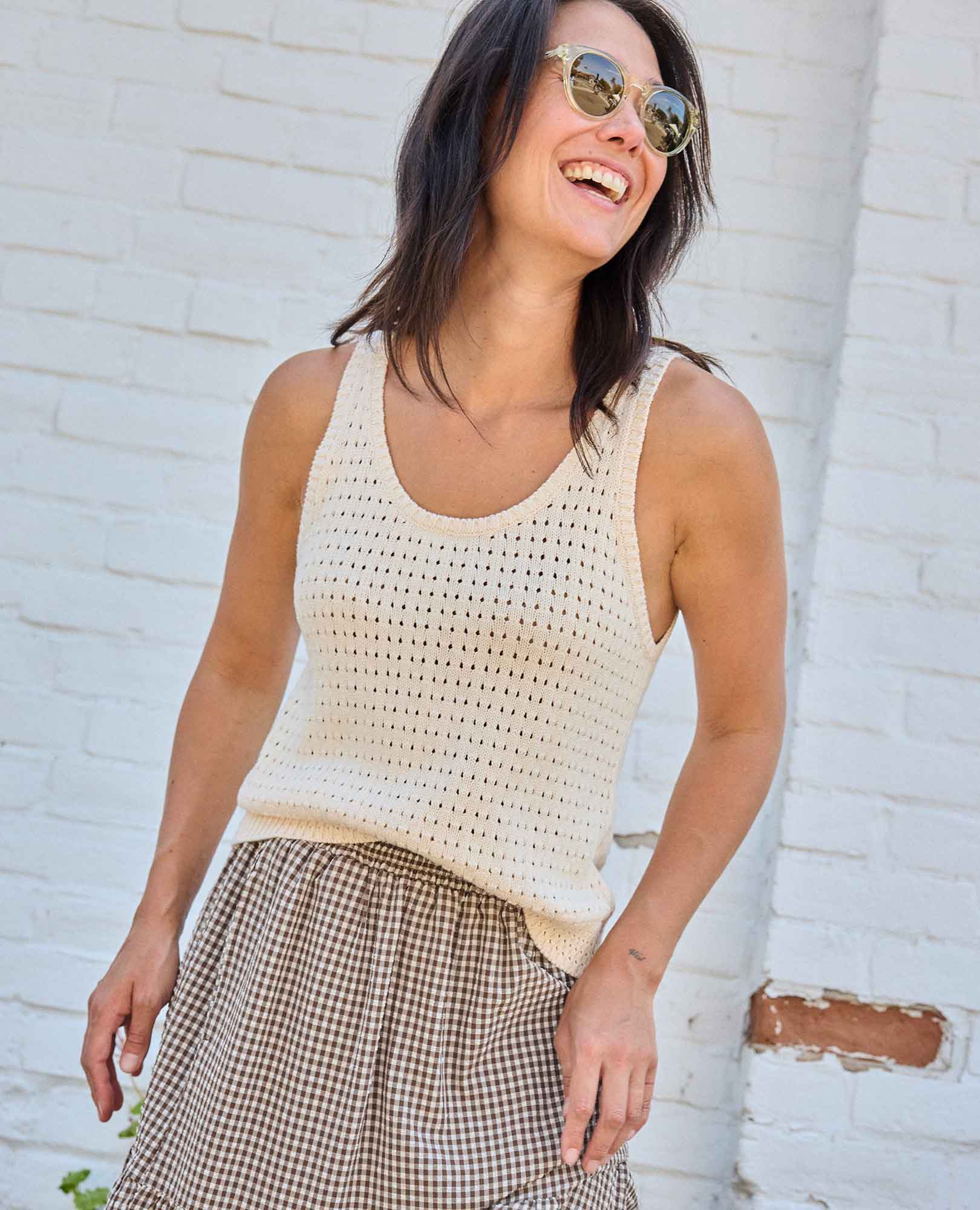 Hollow out halter top