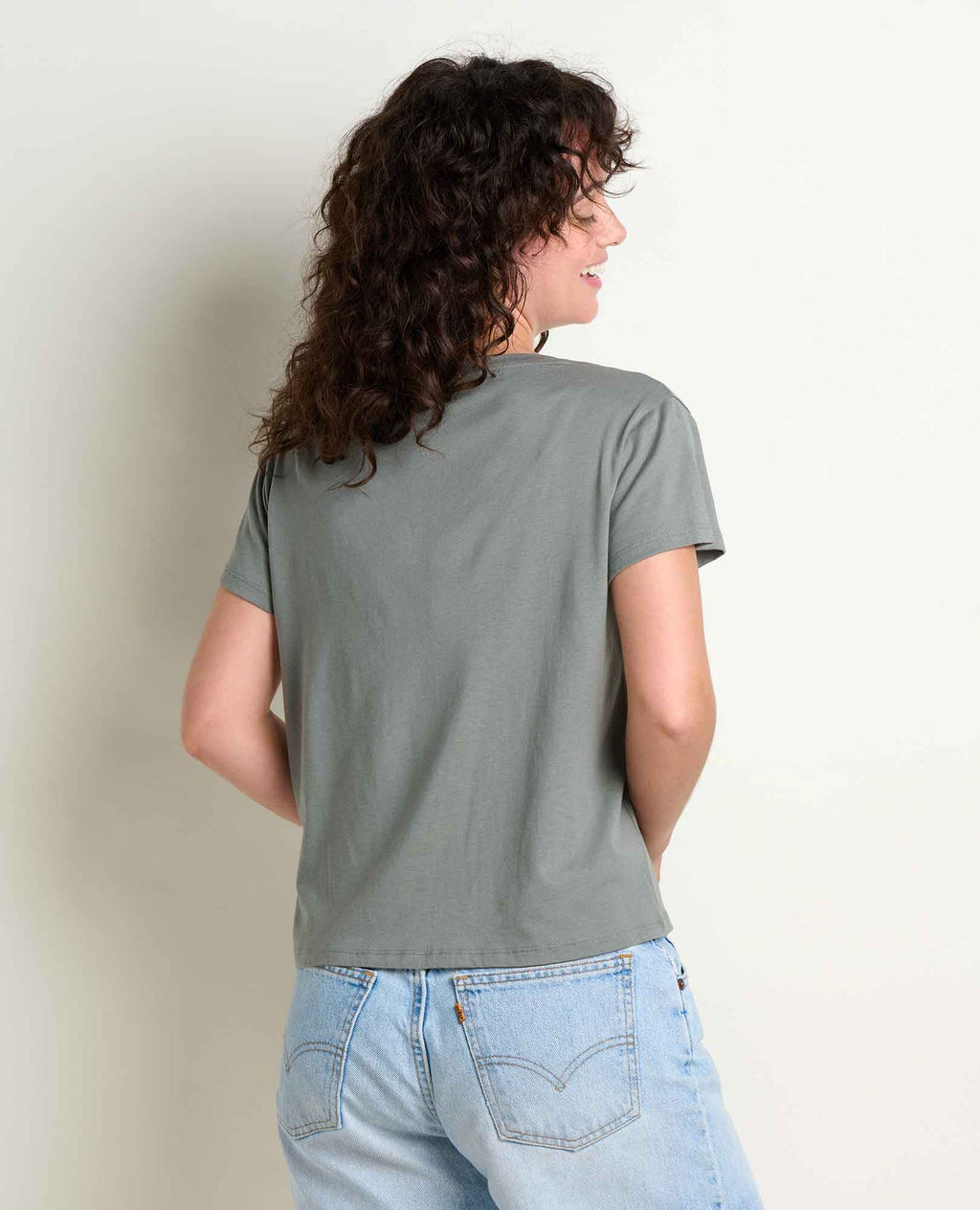 Scoop Neck Tee - Slate