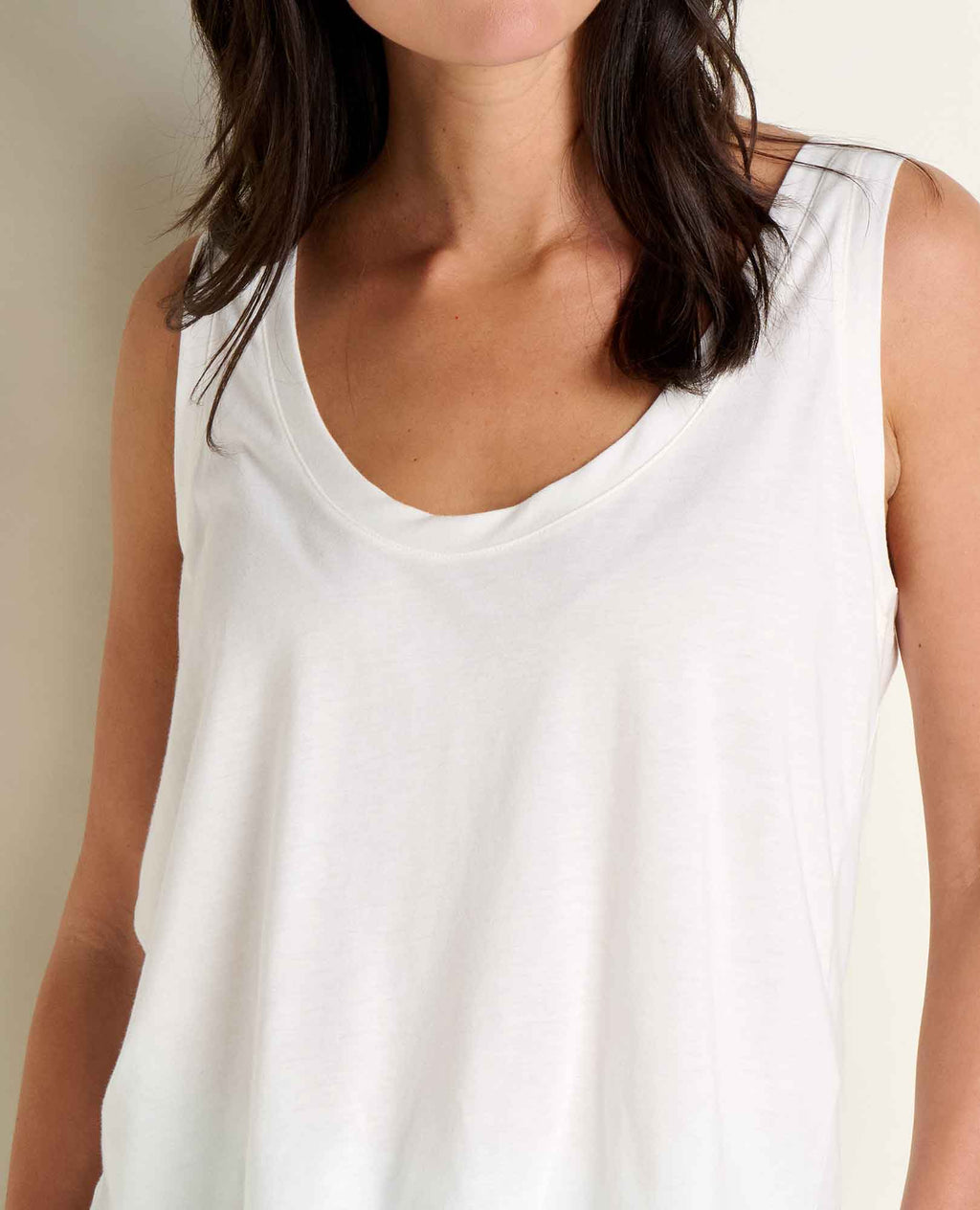 Scoop Neck Tank - Egret