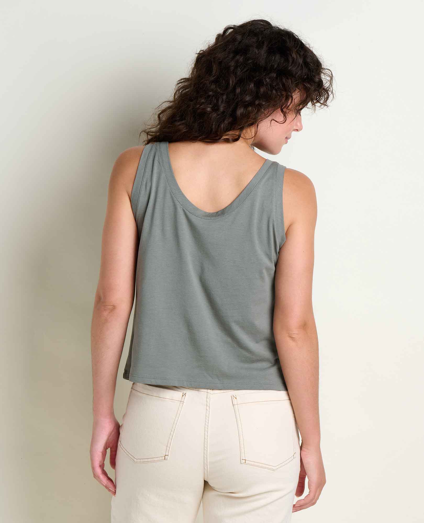 Scoop Neck Tank - Slate