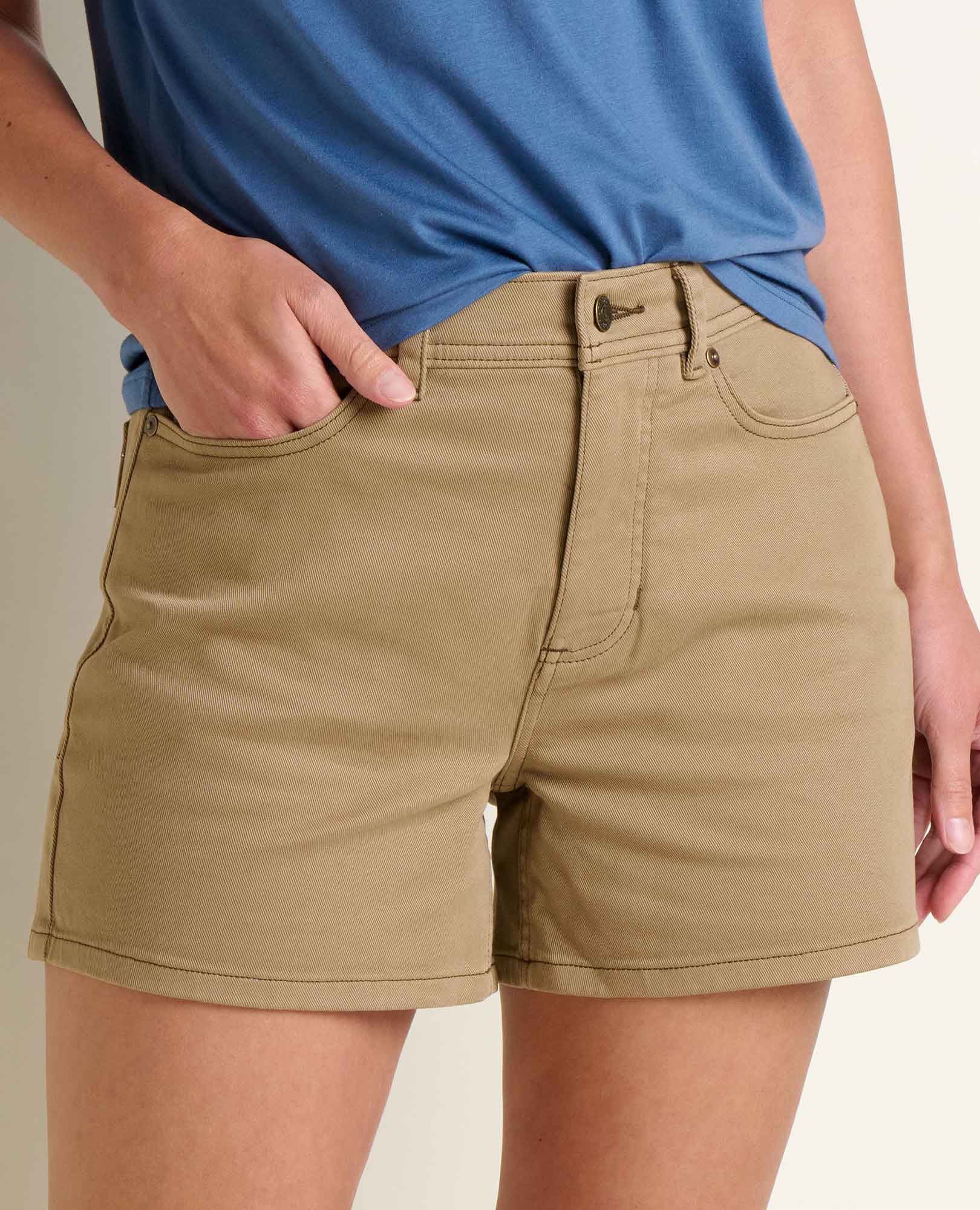 Denim Short - Khaki