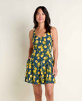 Godet Tank Dress - Midnight Print