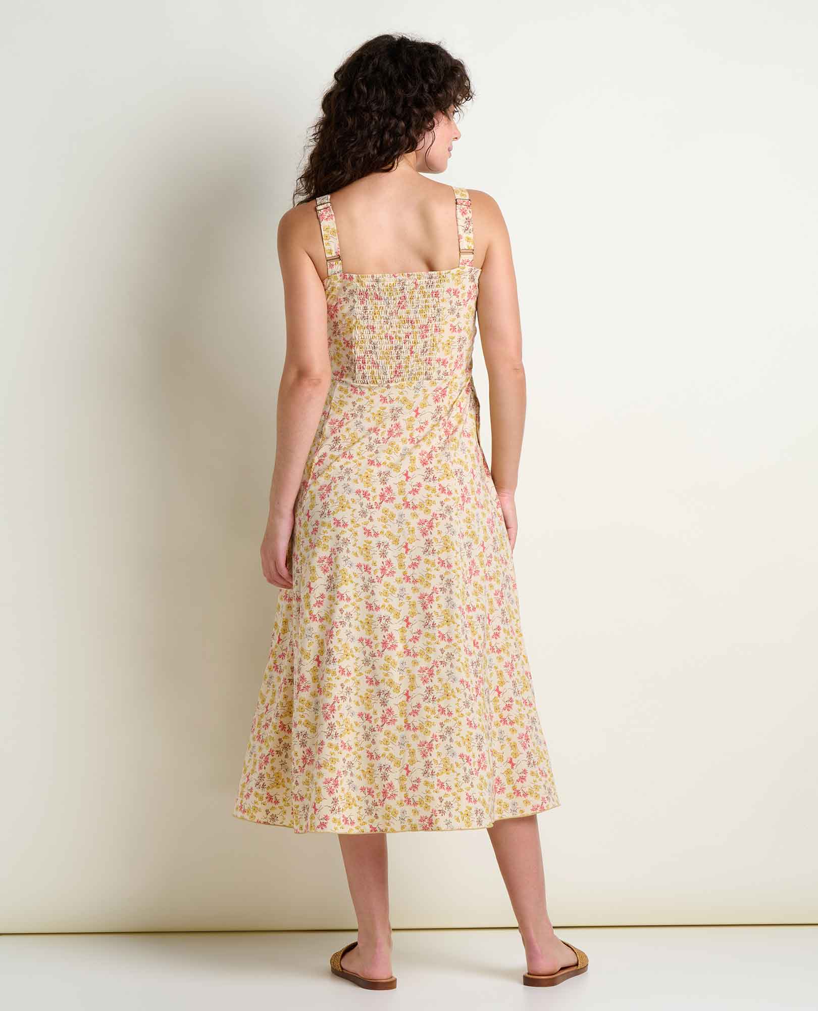 Tank Midi Dress - Barley Print