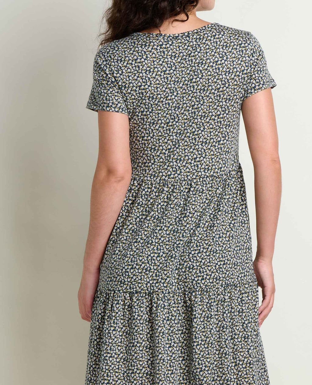 Tiered Midi Dress - Midnight Print