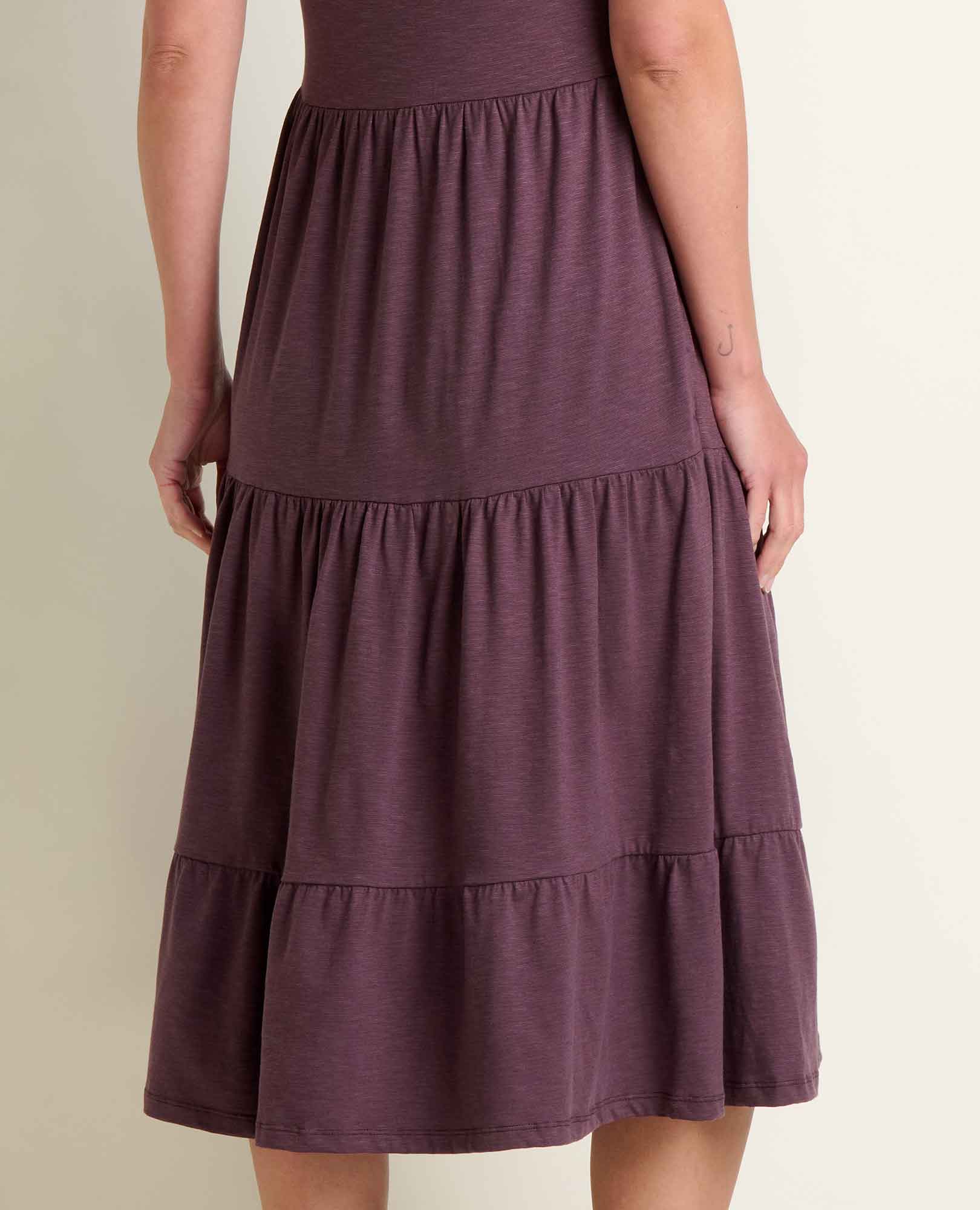Tiered Midi Dress - Raisin