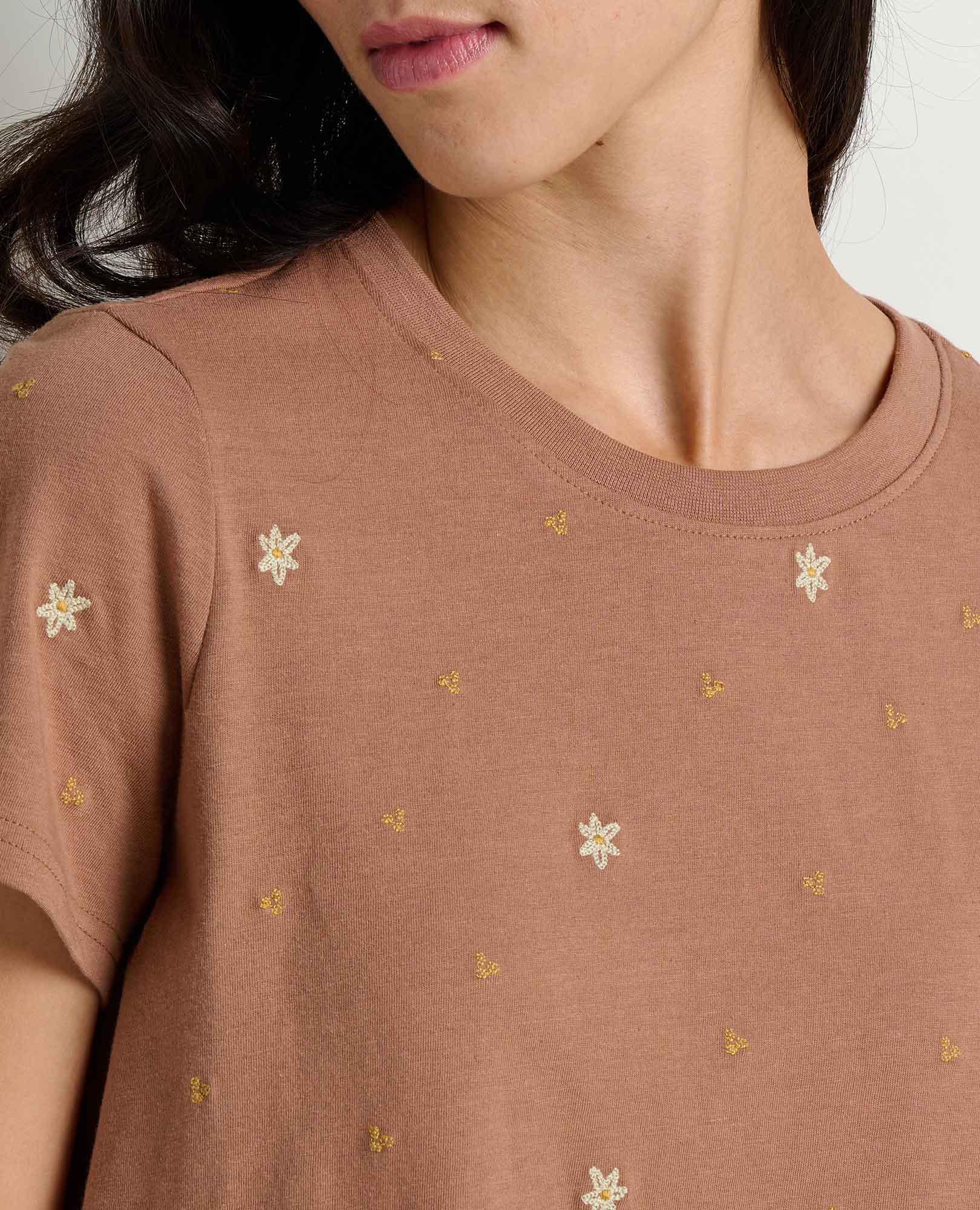 Embroidered Crew Tee - Cattail