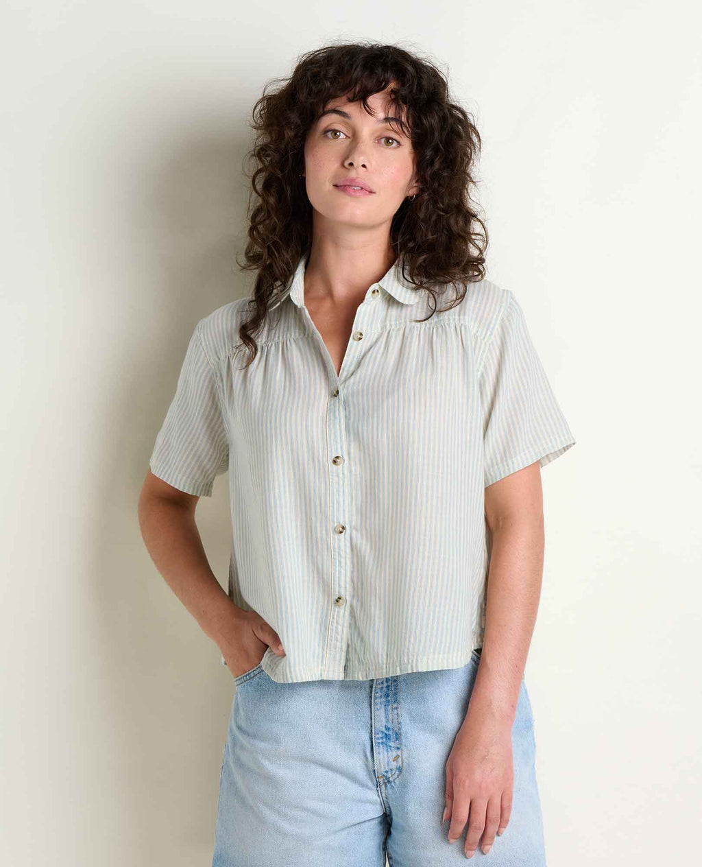 Organic Cotton Shirt - Dusk Blue Pattern