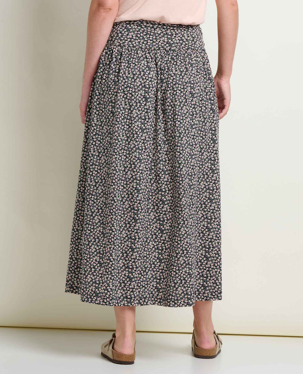 A-Line Midi Skirt - Salt Ditsy Print