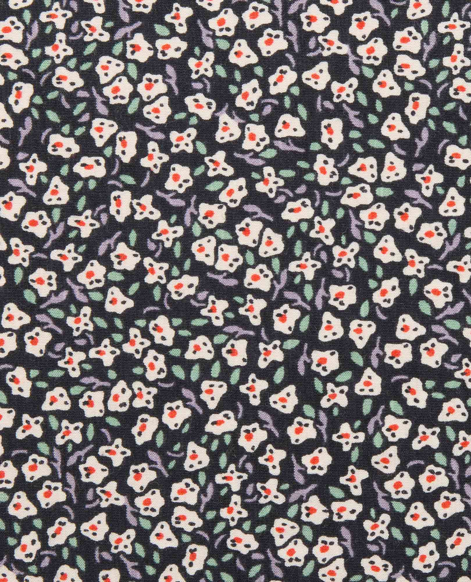 A-Line Midi Skirt - Salt Ditsy Print