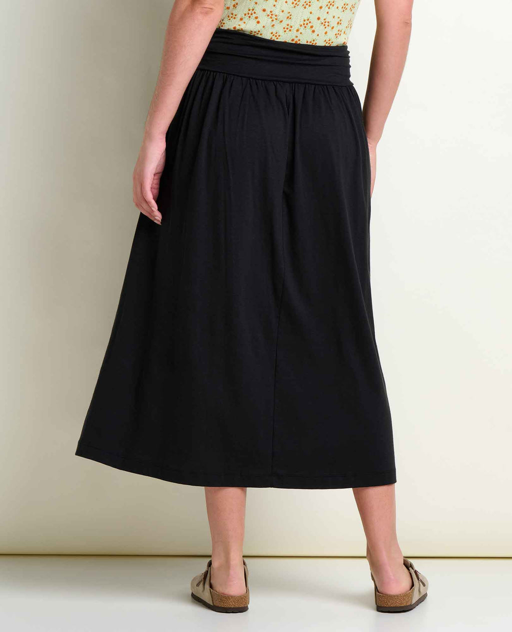 A-Line Midi Skirt - True Black