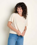 Garment Dyed Jersey Crew - Almond