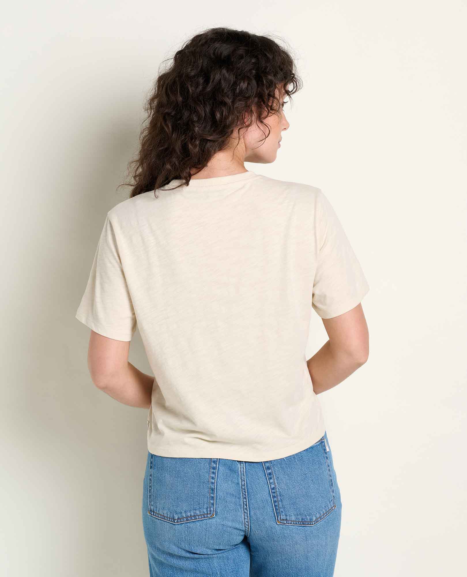 Garment Dyed Jersey Crew - Almond