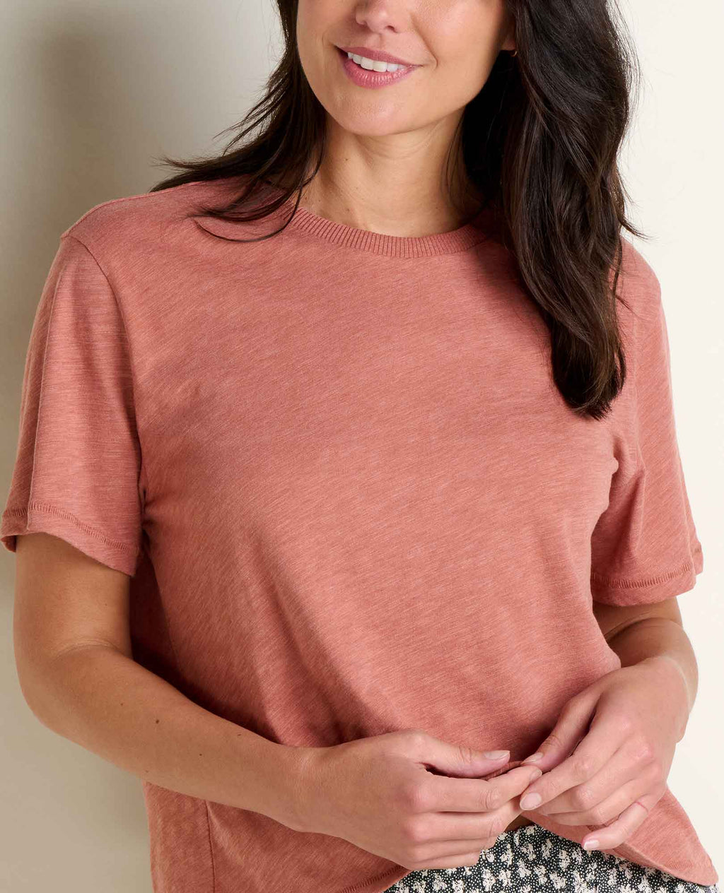 Garment Dyed Jersey Crew - Copper