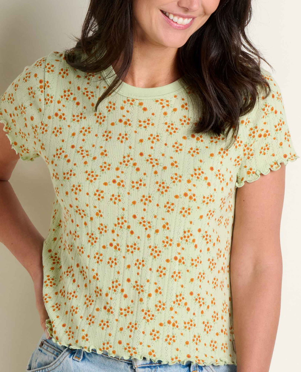 Baby Tee - Elderflower Print
