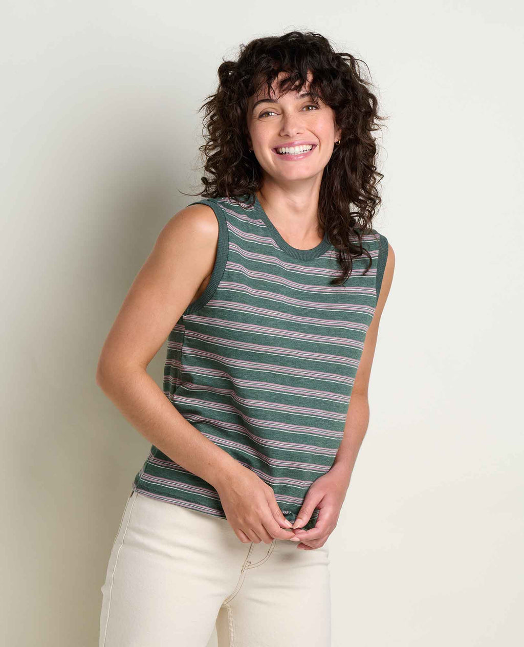 Jersey Tank - Cilantro Pattern