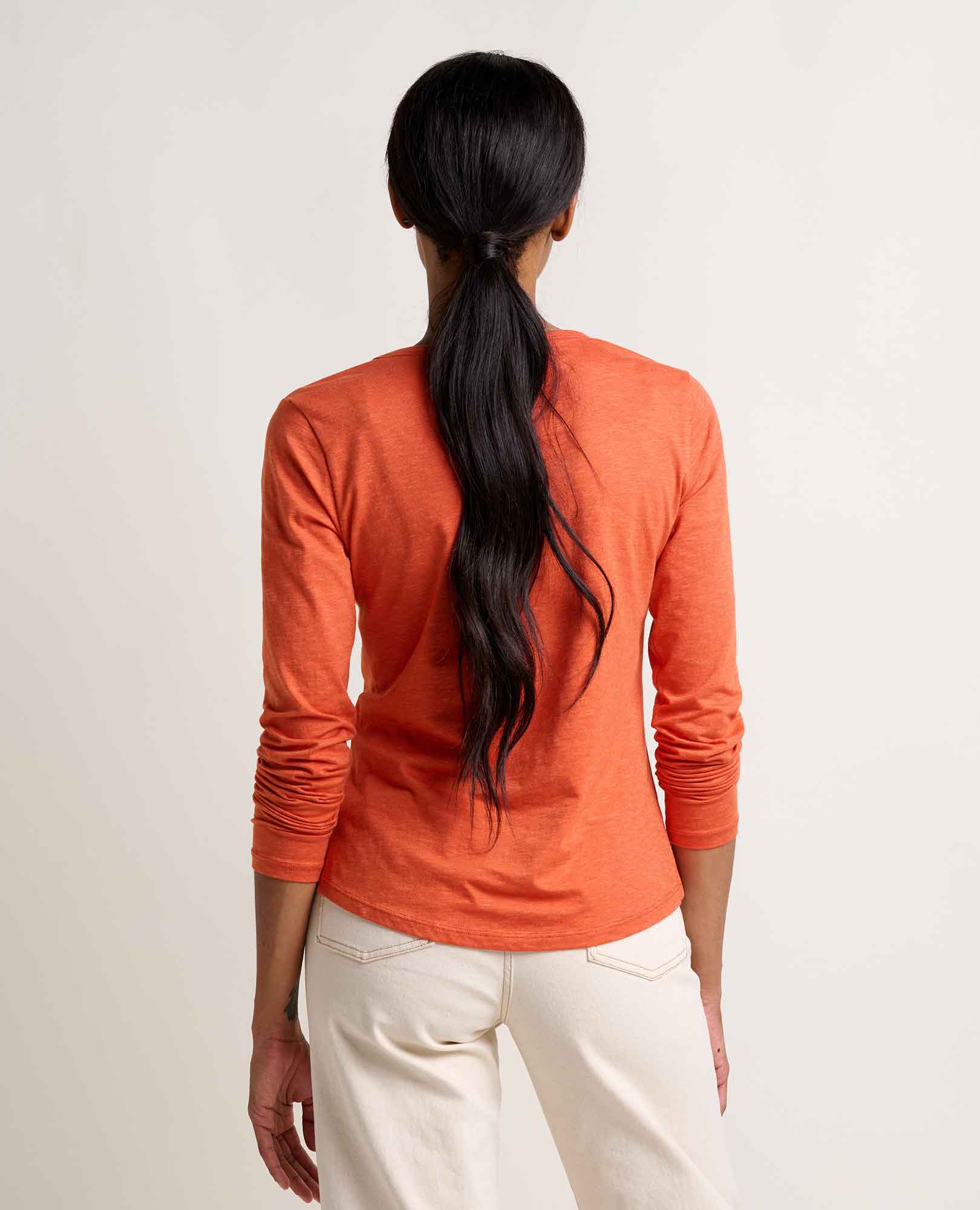 Long Sleeve Tee - Burnt Ochre