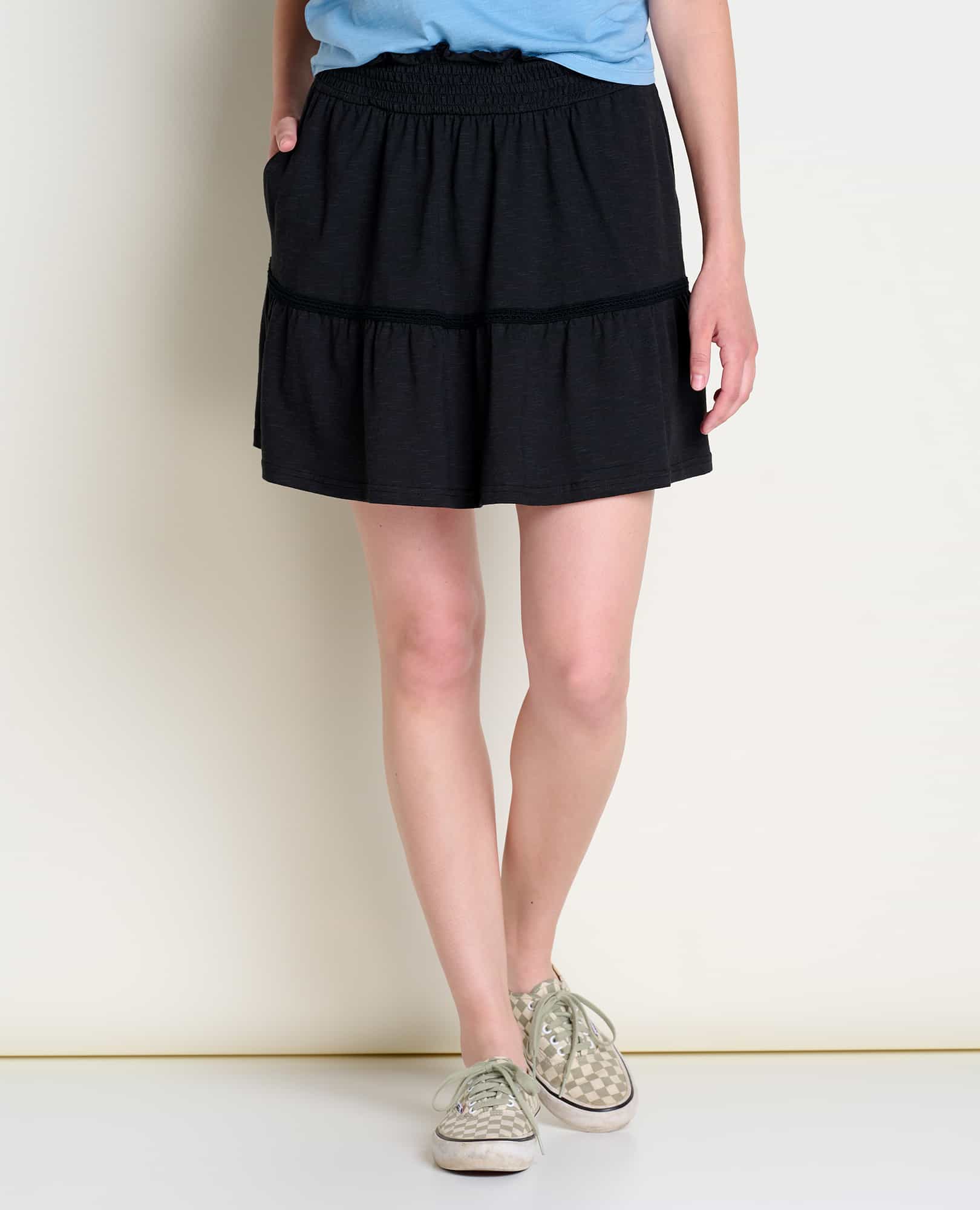 Ruffle Skirt - Black