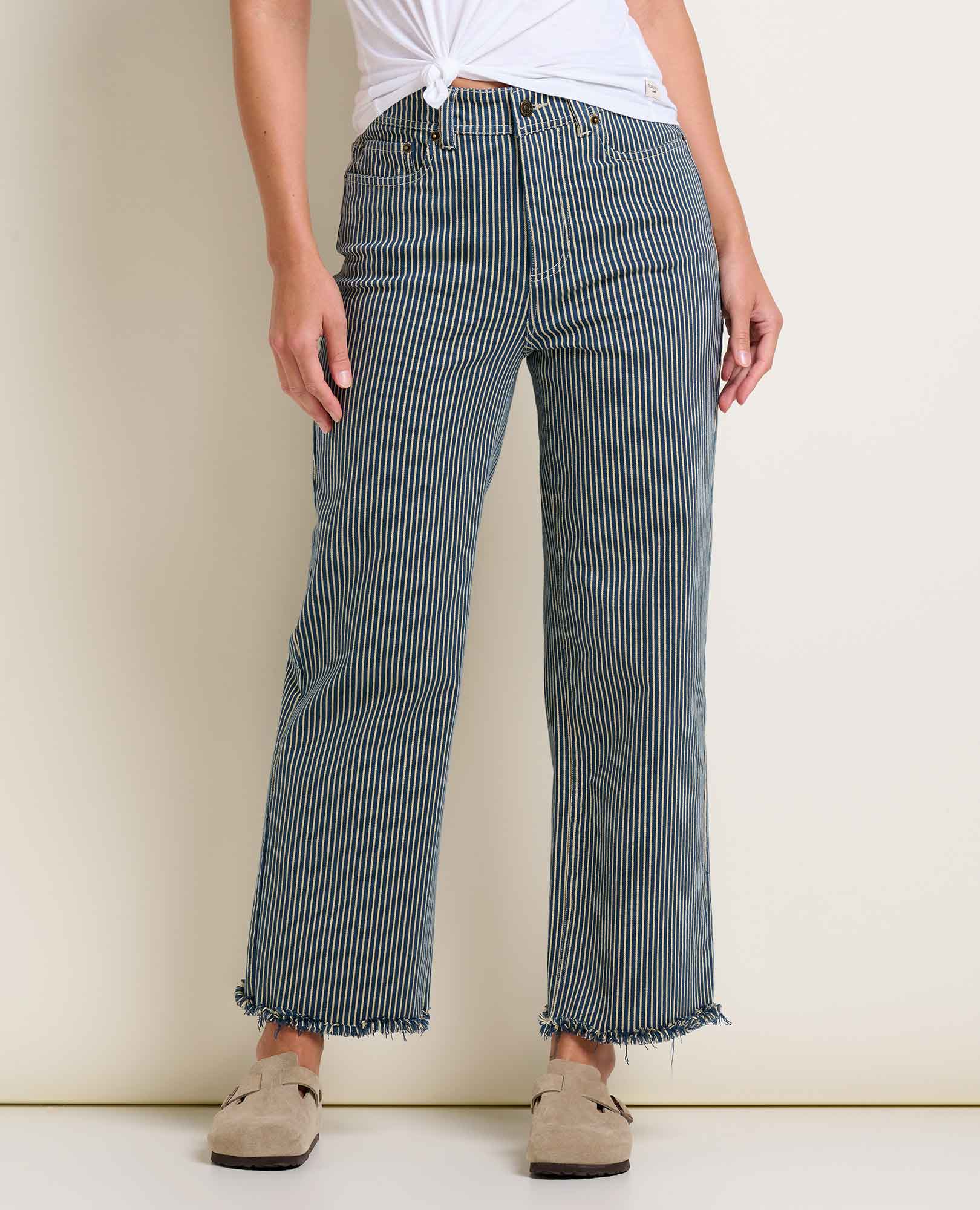 Cutoff Denim Short - Midnight Stripe