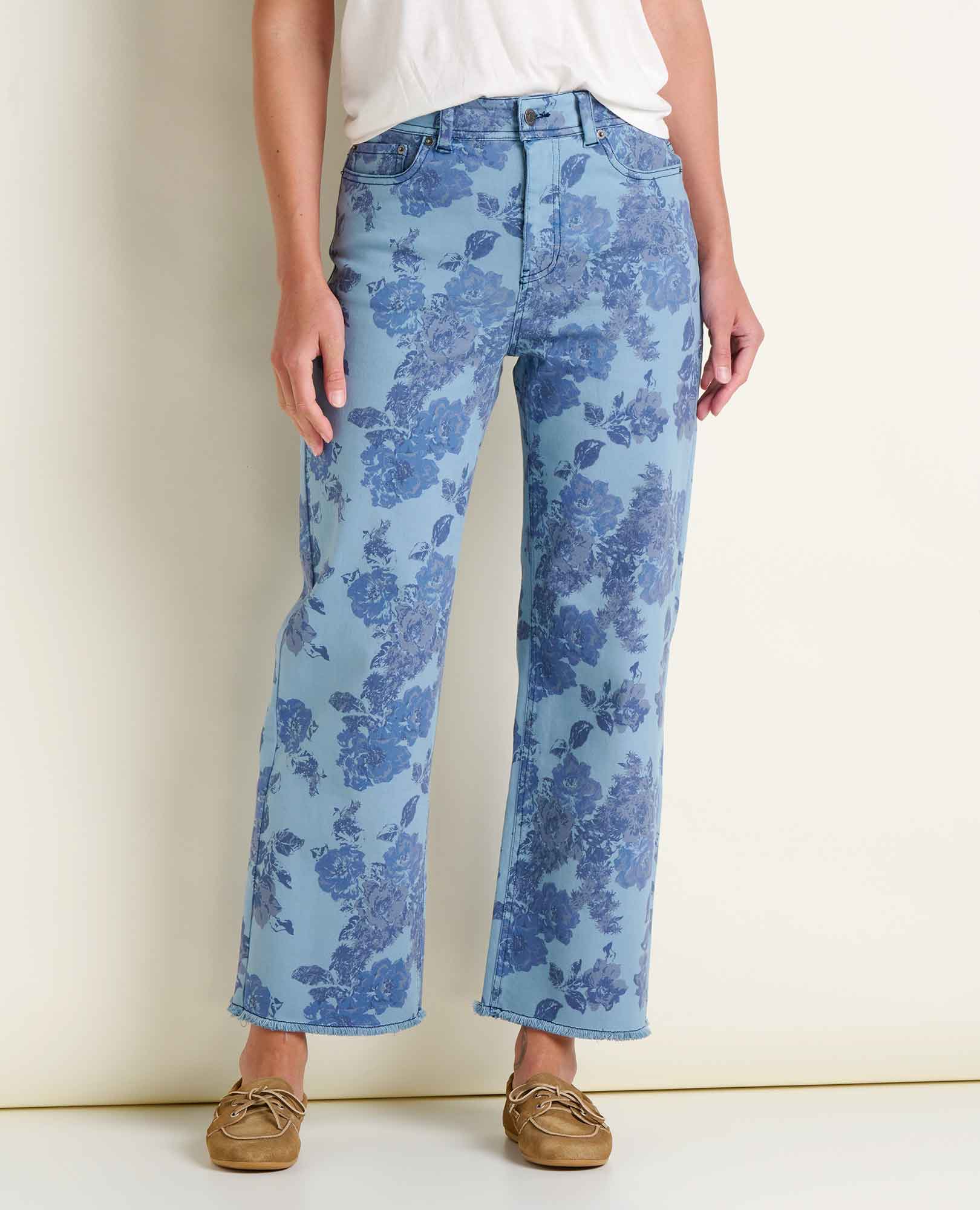 Cutoff Denim Short - Weathered Blue Print