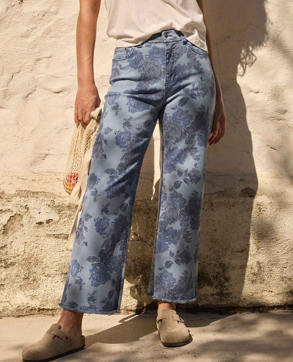 Cutoff Denim Short - Weathered Blue Print