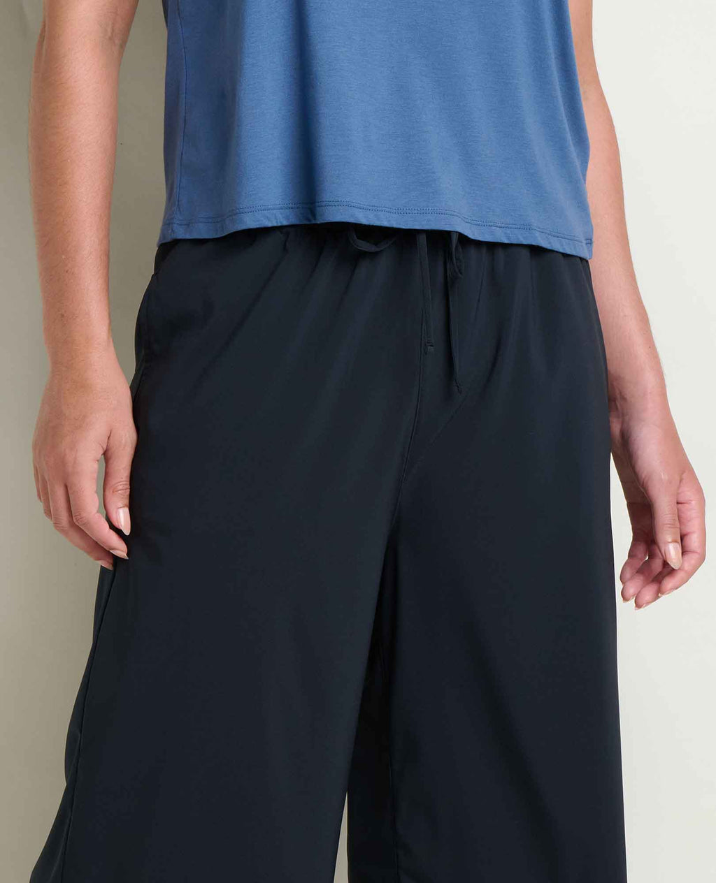 Wide Leg Crop Pant - Black