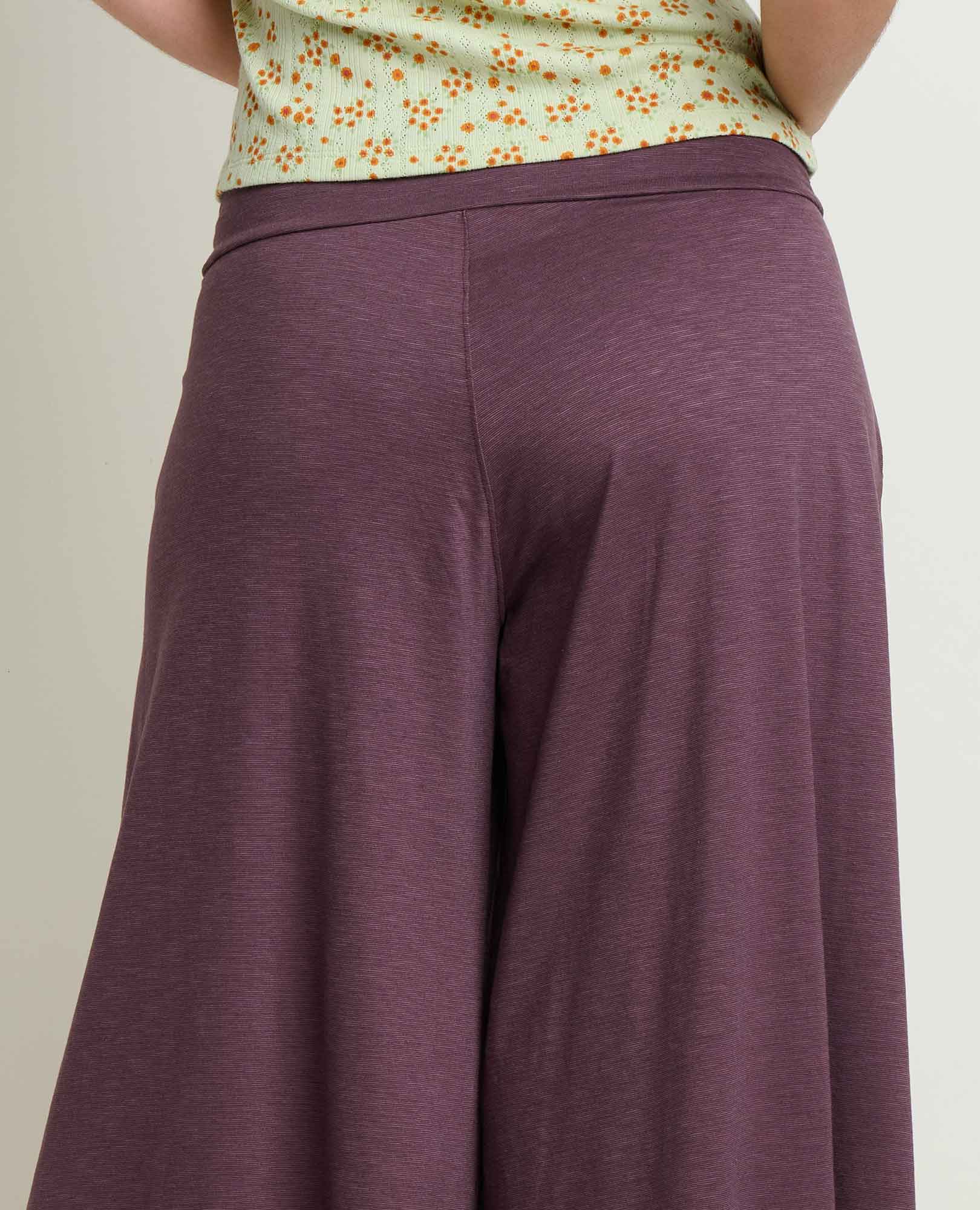 Wide Leg Culotte - Raisin