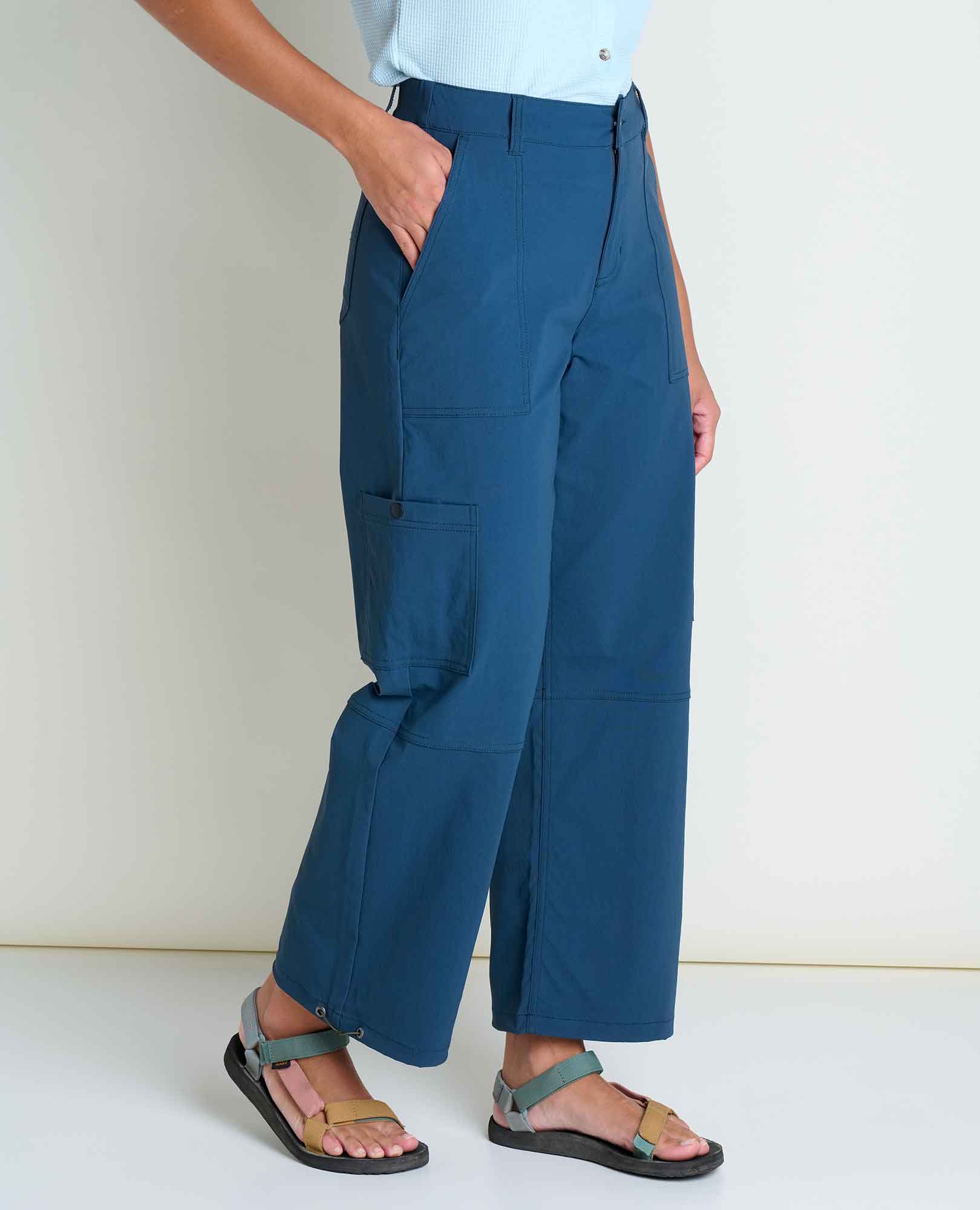 Active Wide Leg Pant - Midnight