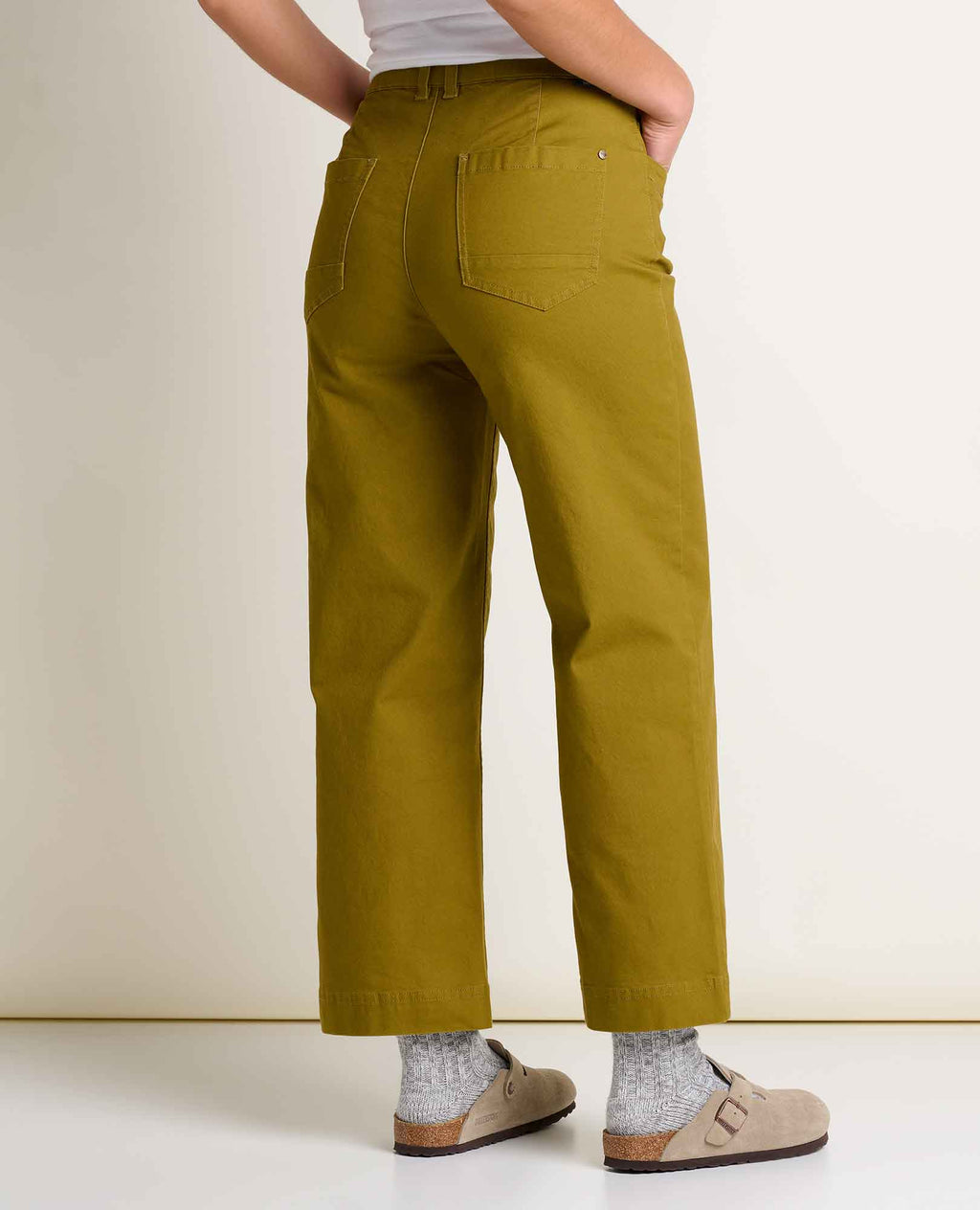 Wide Leg Crop Pant - Coyote